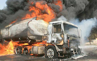 Lagos tanker explosion kills two, razes several vehicles