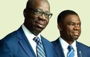 Second term: Oba of Benin salutes Obaseki, deputy